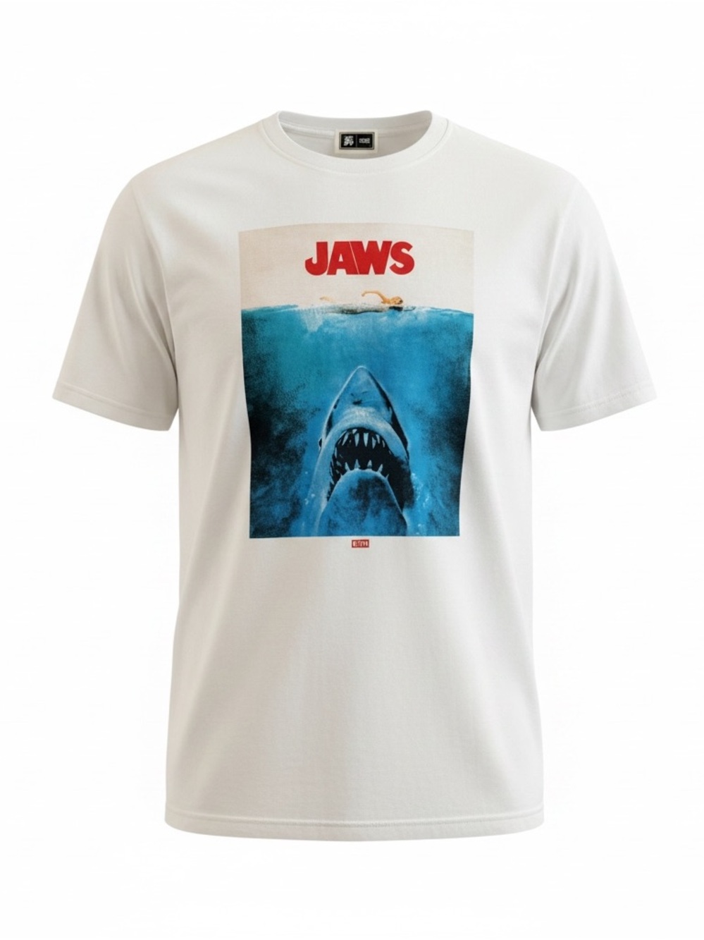 Kith x Jaws 50th Anniversary Vintage Wash Japanese Poster Tee White XL NWOT
